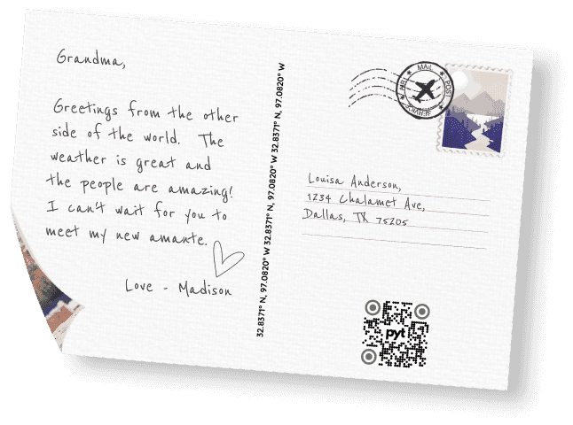 Step 2 - Add a Message & the Address